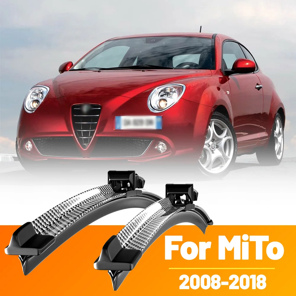 

2pcs Front Windshield Windscreen Wiper Blades Carbon Fibre Wipers For Alfa Romeo MiTo 2008-2018 2009 2010 2011 2012 2013 2014