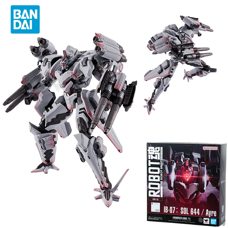 Spot Direct Bandai Original Anime ARMORED CORE Ⅵ Model THE ROBOT SPIRITS IB-07:SOL 644 / Ayre Action Figure Toys for Kids Gift