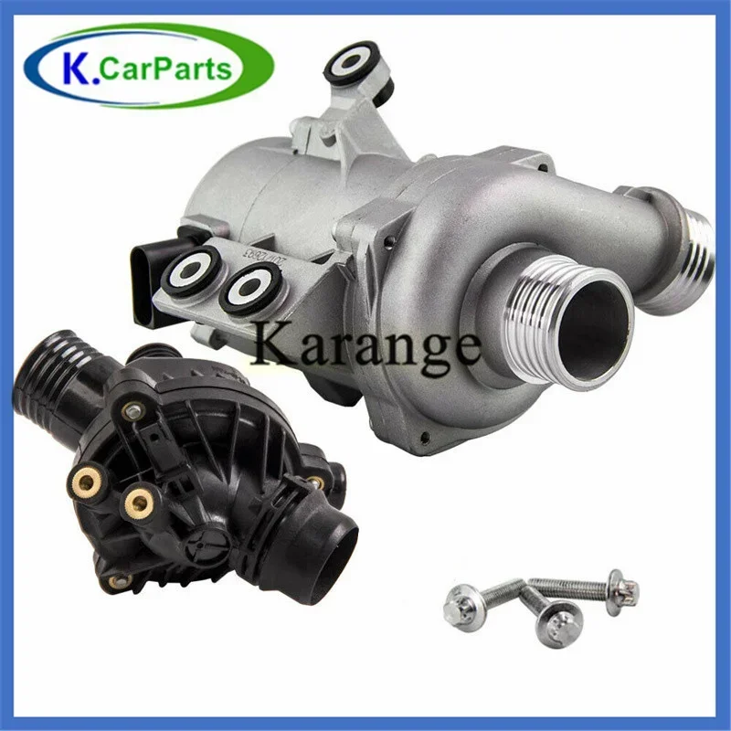 11517586925 11537549476   مضخة مياه كهربائية + ترموستات لسيارات BMW E60 E61 E81 E87 E90 E91 X1 X3 X5 Z4 325i 330i 525i 530i 630i 730i