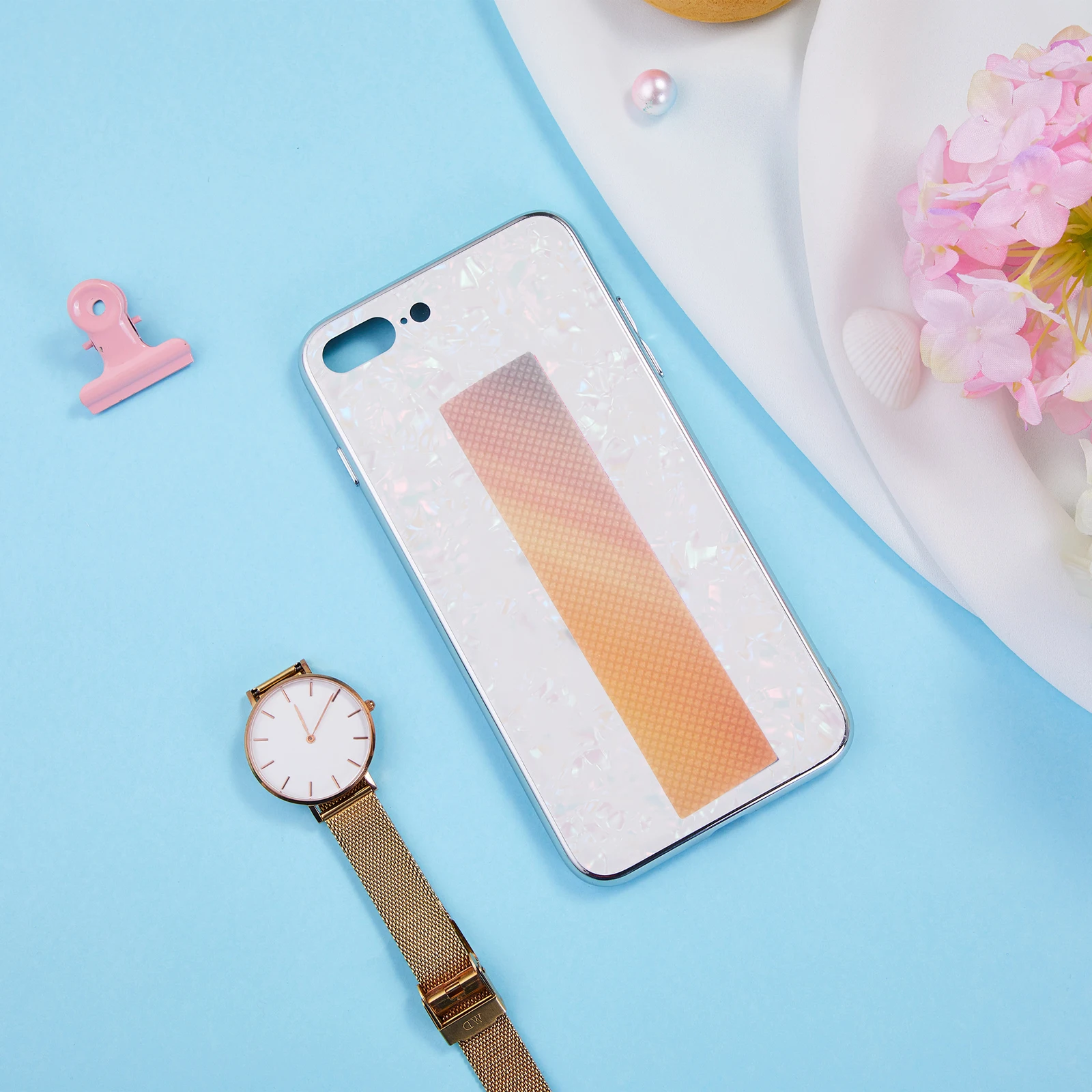 

6Pcs Anti-Stress Sensory Strips Colorful Textured Calm Stickers for Desk Phone Back Adhesive Stress Relief Strips Reusable