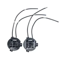 2x Car Headlight Bulb Base Holder Wire Adapter car Lamp Socket Connector Wiring Harness Wire For Hyundai New Santafe