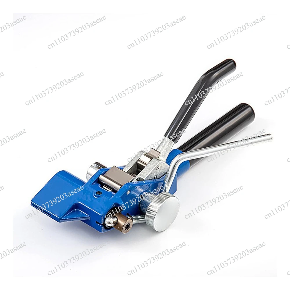 Blue Gear Type Stainless Steel Strap Cut Self-Locking Strap Gun Metal Cable Strapping Pliers Cable Strap