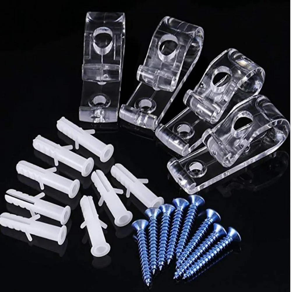 1 مجموعة إكسسوارات الستائر الستائر مقاطع بلاستيكية السنانير مسامير 53x15x23 سنتيمتر ل الستائر الدوارة الرومانية العمودية نافذة الستائر #5