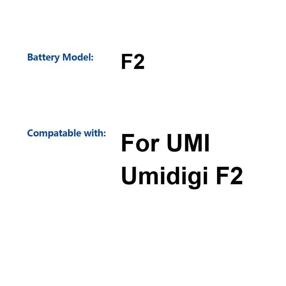 

Надежная замена аккумулятора мобильного телефона Umidigi Umi F2 5150 мАч