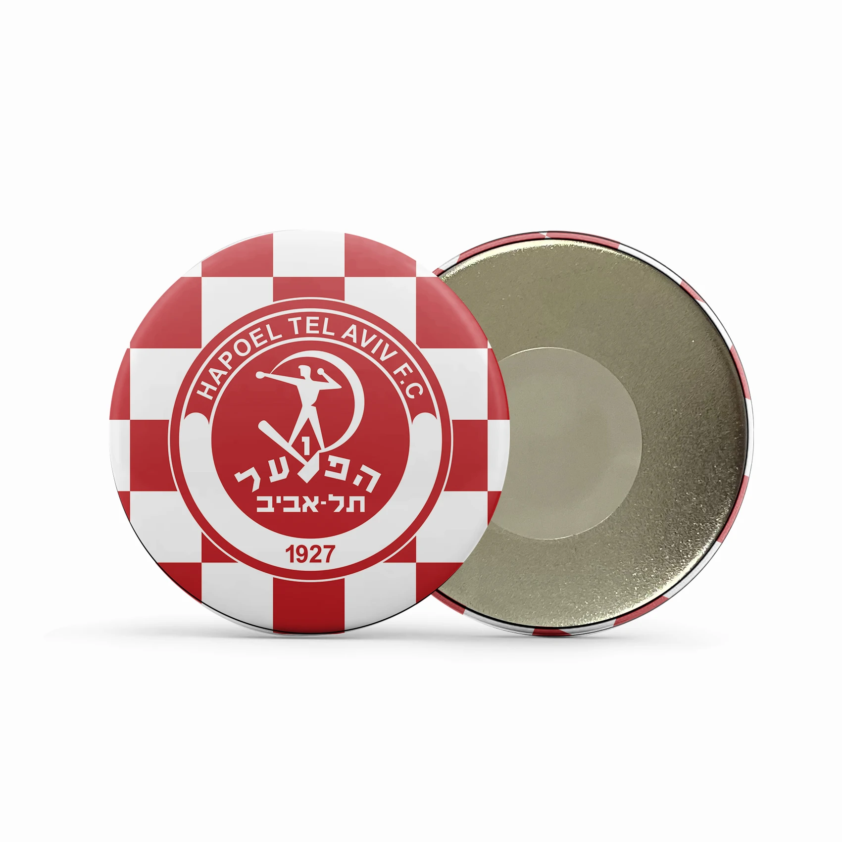 FC Hapoel Tel Aviv Fridge Magnets Support Icons Custom Photo Cartoon Designed Round Refrigerator Magnets Souvenir BXT-008