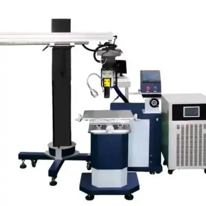 Mold laser welding machine repair small automatic boom stainless steel gold and silver pulse fiber 200w spot welding machine