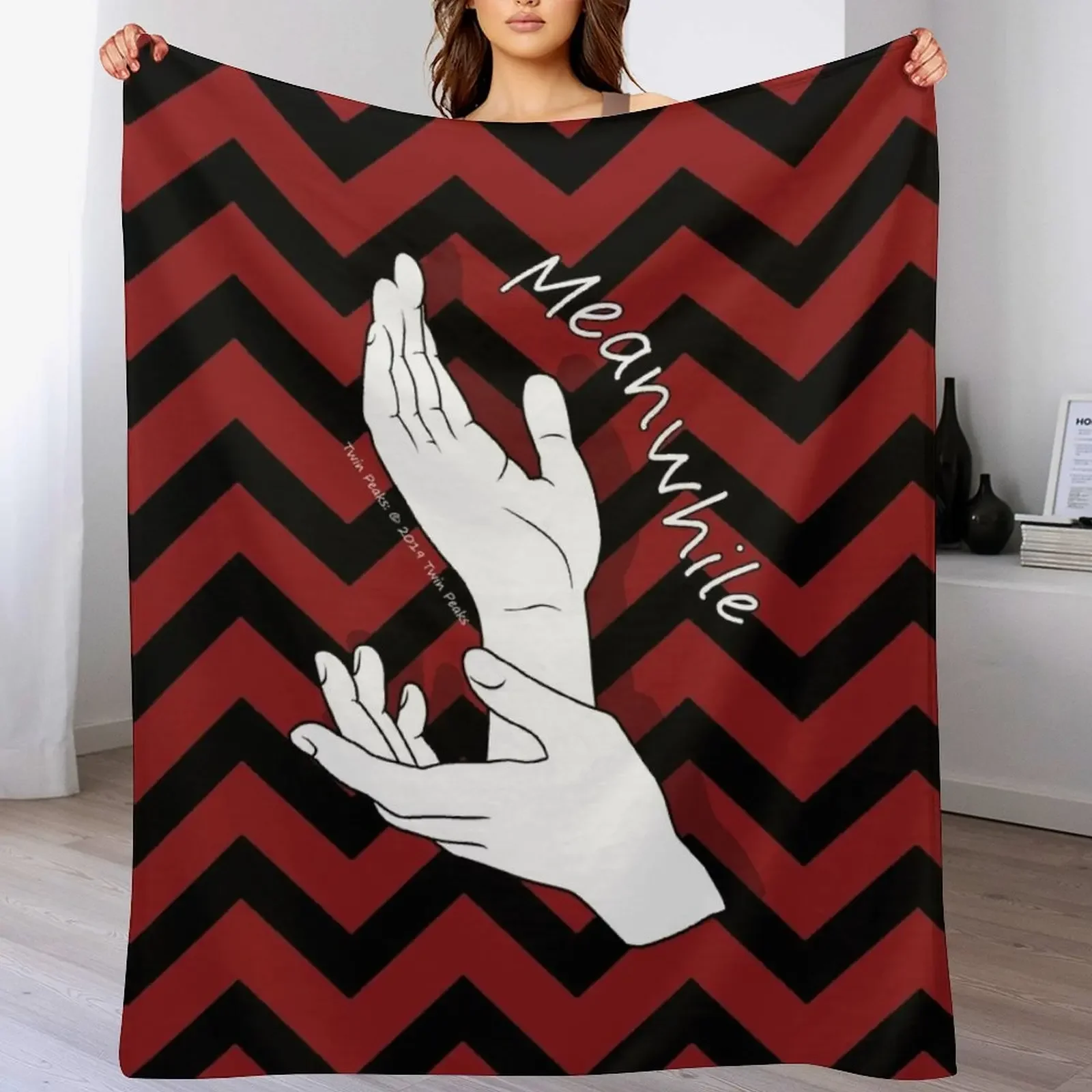 

Twin Peaks - Meanwhile Throw Blanket Plaid Plush Decorative Beds Soft Plaid Blankets