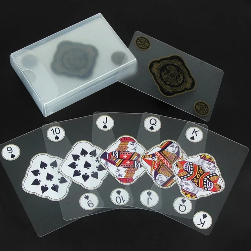 

Frosted Transparent PVC Playing Cards Unique Plastic Cards for Outdoor Camping Travel Party Team Board Game Entertainment Tool