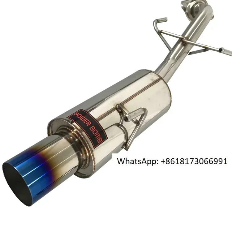 V3 original position stainless steel white mouth titanium blue mouth straight cannon exhaust pipe tail section drum sound