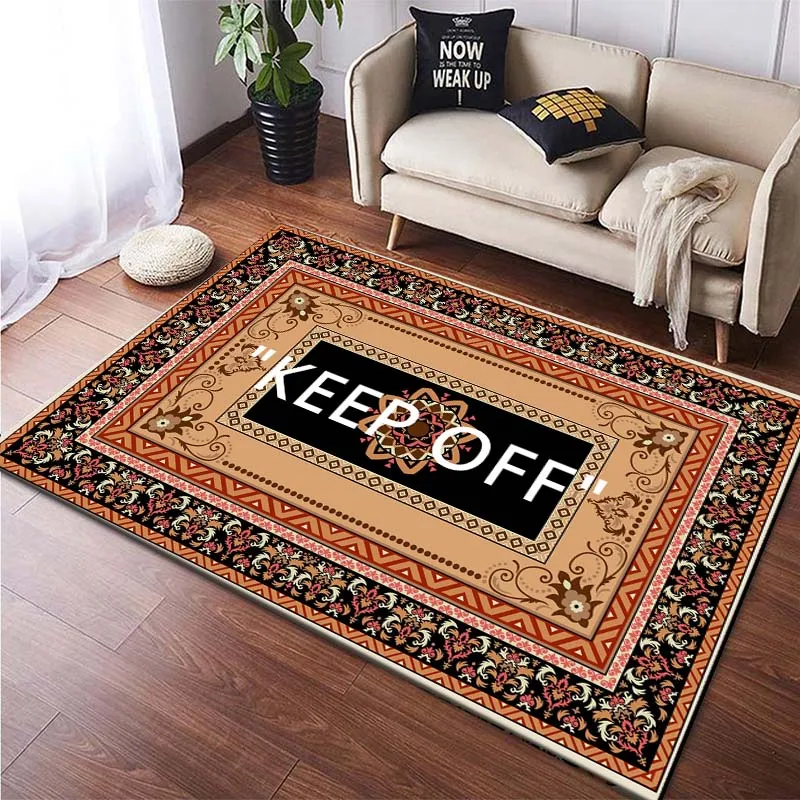 

Modern Keep Off Pattern Rug for Living Space Bedroom Decor Fashionable NonSlip Floor Mat Stylish Interior Decor Carpet Gift