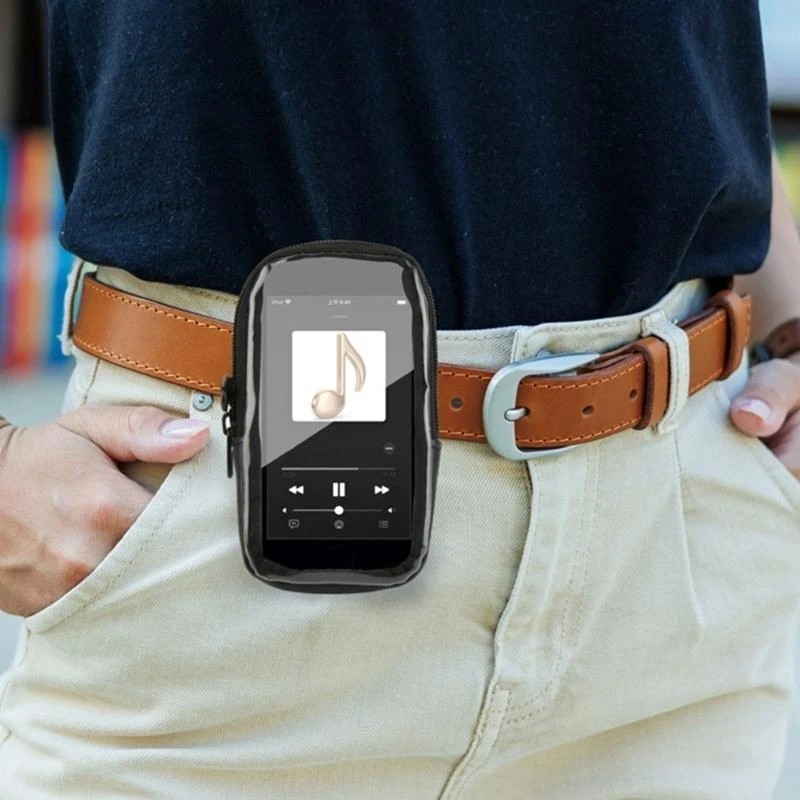 MP3 Player Case مع Carabiner Clist وحامل الحزام ، يناسب Touch 5/6/7 و 5 ، سحاب مزدوج