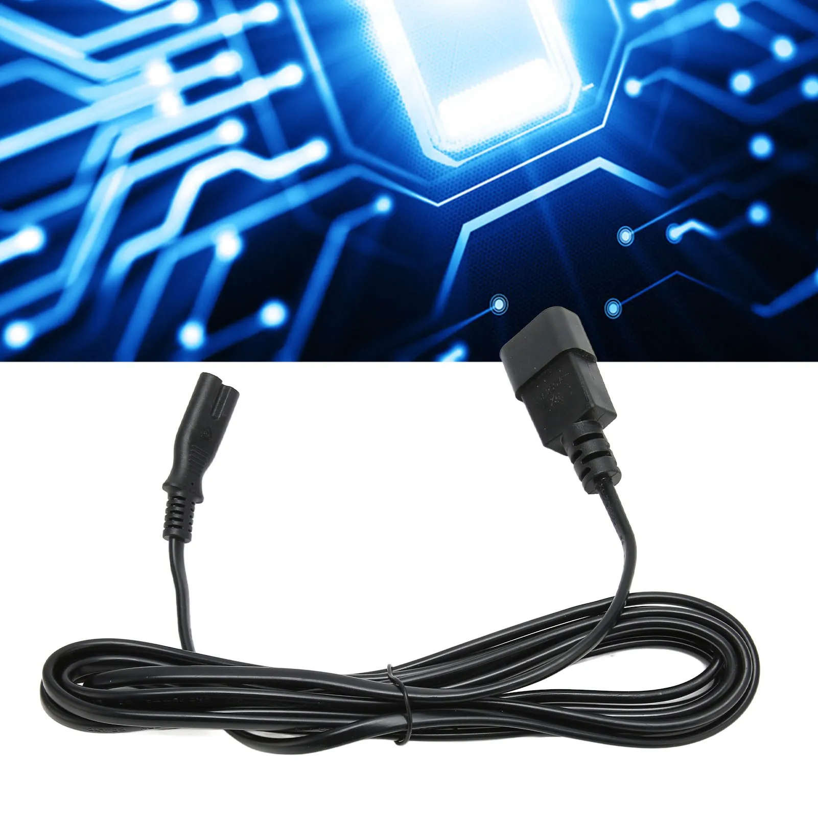 IEC320 Power Cord Heat Resistant IEC320 C14 To IEC320 C7 Power Cord 2500W Reinforced Design 9.8ft Male To Female for Printer
