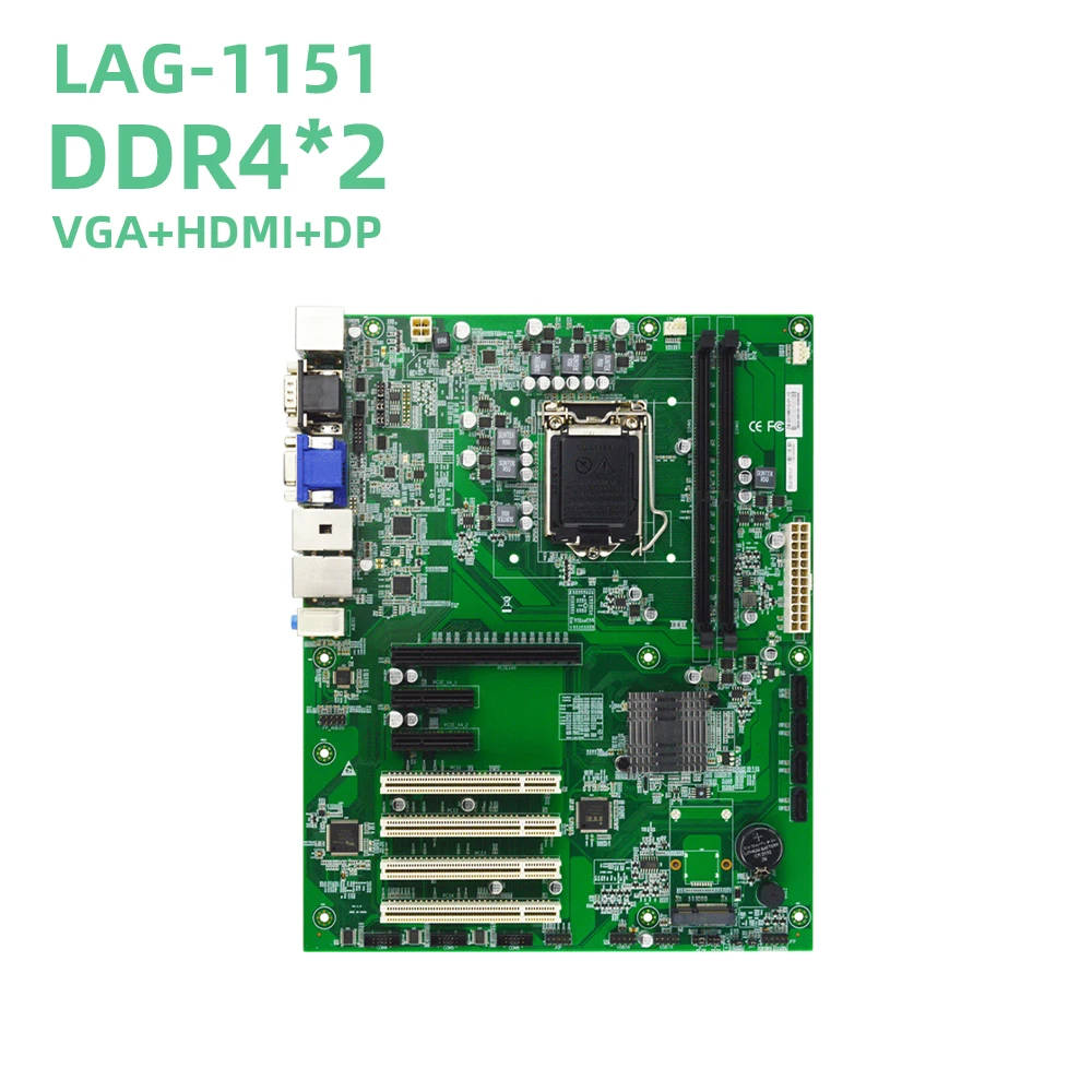 اللوحة الأم الصناعية الصغيرة ITX 17x17 سنتيمتر DDR5 4 * i226 2.5GBps LAN M.2 NVMe 6 x SATA DP HD منخفضة الطاقة