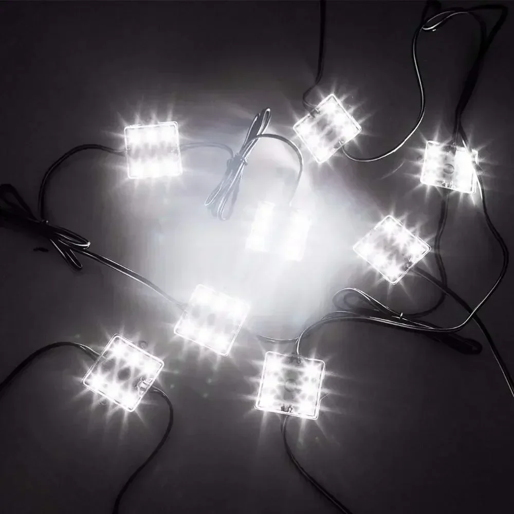 8 sztuk samochodowych świateł LED 6000K Oświetlenie łóżka ciężarówki 5730 48 diod SMD Wodoodporne światło do łodzi RV Pickup do Toyoty / Tundry / Chevy — zdjęcie 4