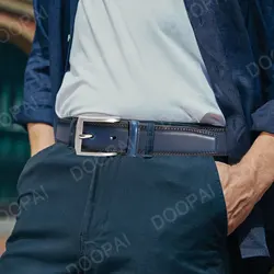 Men Belts High Quality Genuine Leather LONG Large Pin Buckle Metal Automatic Buckle Male Belts Strap Male 105 125 155cm Plus Siz