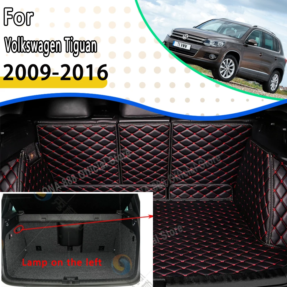 

Car Rear Trunk Mats For VW Volkswagen Tiguan 5N 2009~2016 5 Seater Car Trunk Mats Waterproof Protective Pads Rug Car Accessories