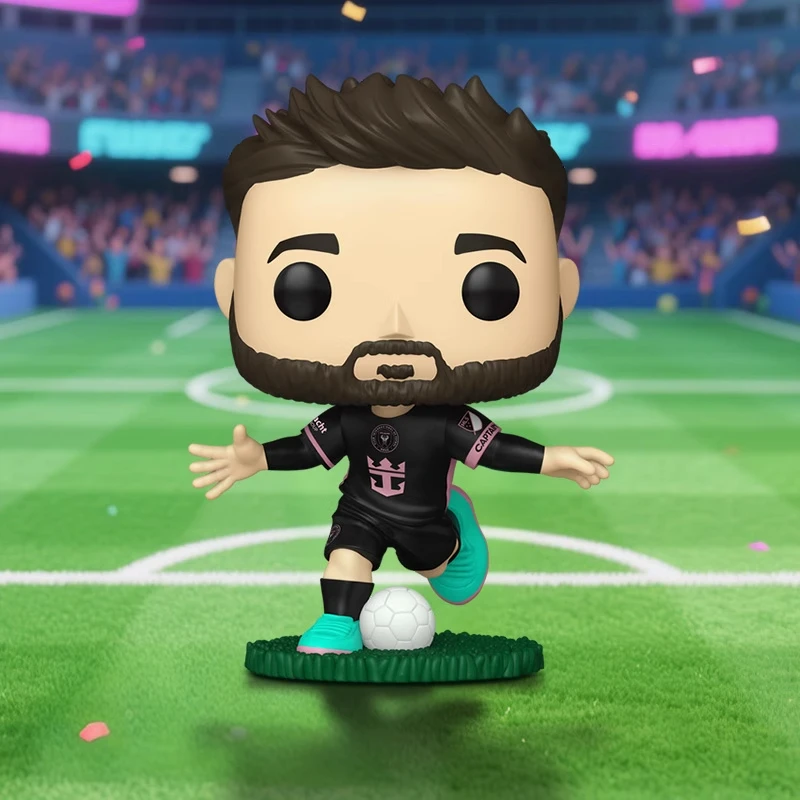 

Genuine Edition FUNKO POP Messi of Inter Miami Anime Action Figure Desktop Decoration Ornament Toys Assembly Collectible Model
