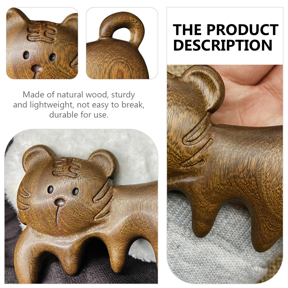 

Smooth Gliding Wooden Hair Comb Massager Detangles Without Pulling Comfortable Grip for Effective Scalp Stimulation Salon