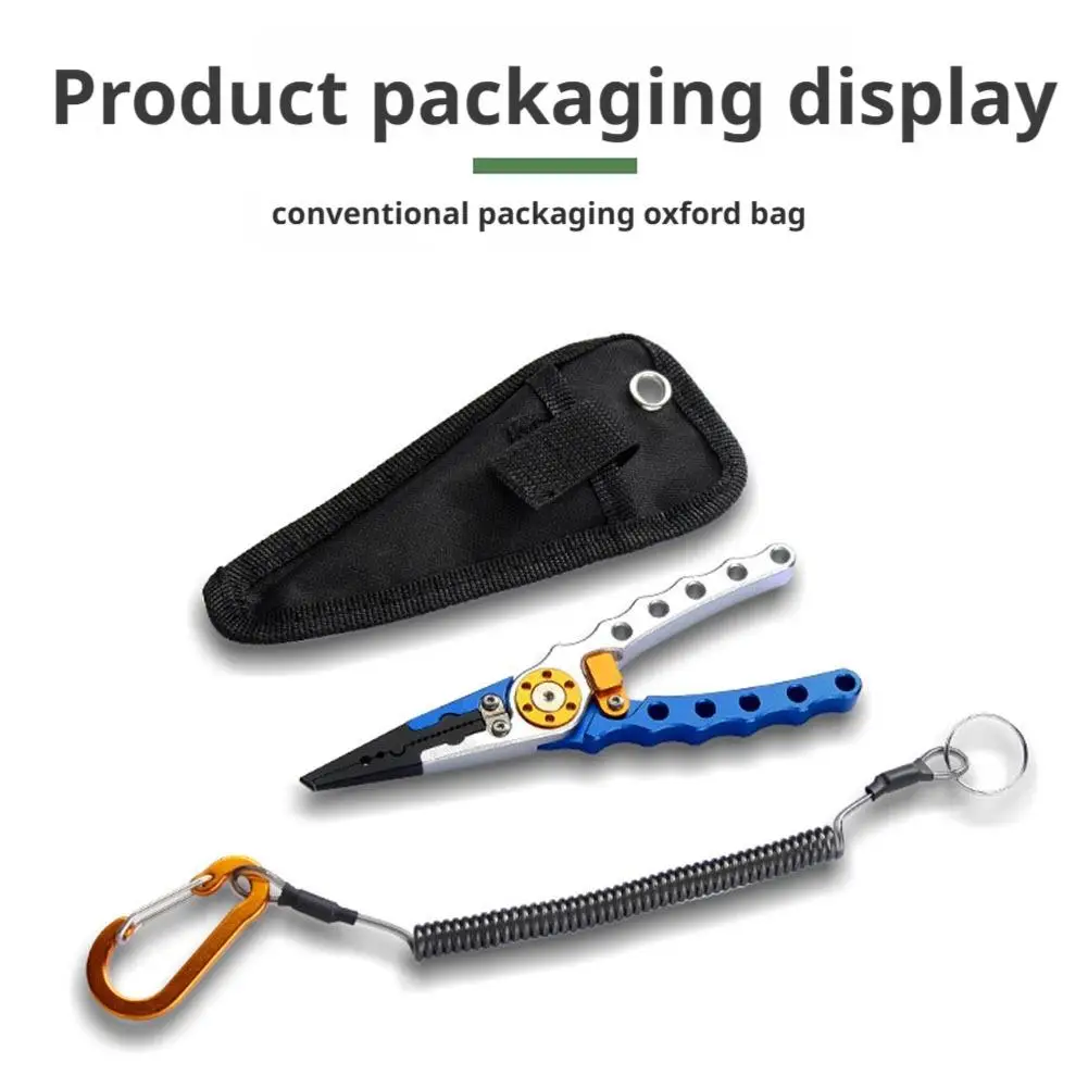 Saltwater Pliers Hook Remover Line Cutter Split Ring Equipment Multifunctional Aluminum Alloy Fishing Tool
