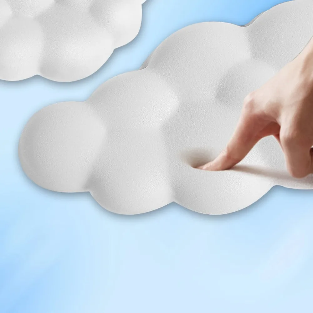 Tastatur-Cloud-Handgelenkauflage mit Memory-Schaum-Handgelenkstütze/Kissen aus weichem Leder zum einfachen Tippen und zur Schmerzlinderung im Büro