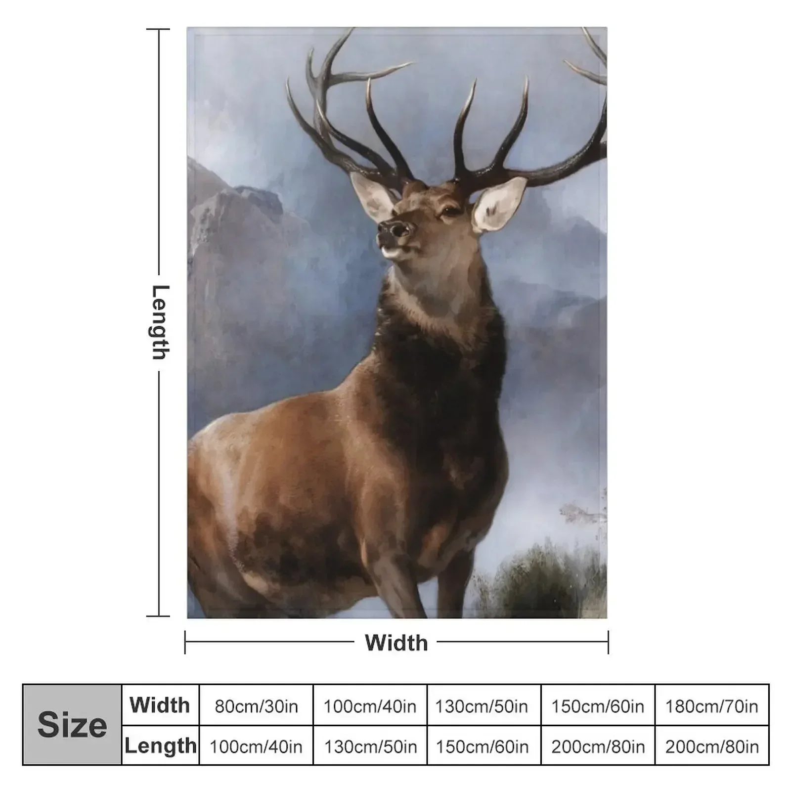 stag Throw Blanket anime Stuffeds Thermals For Travel Furry Blankets