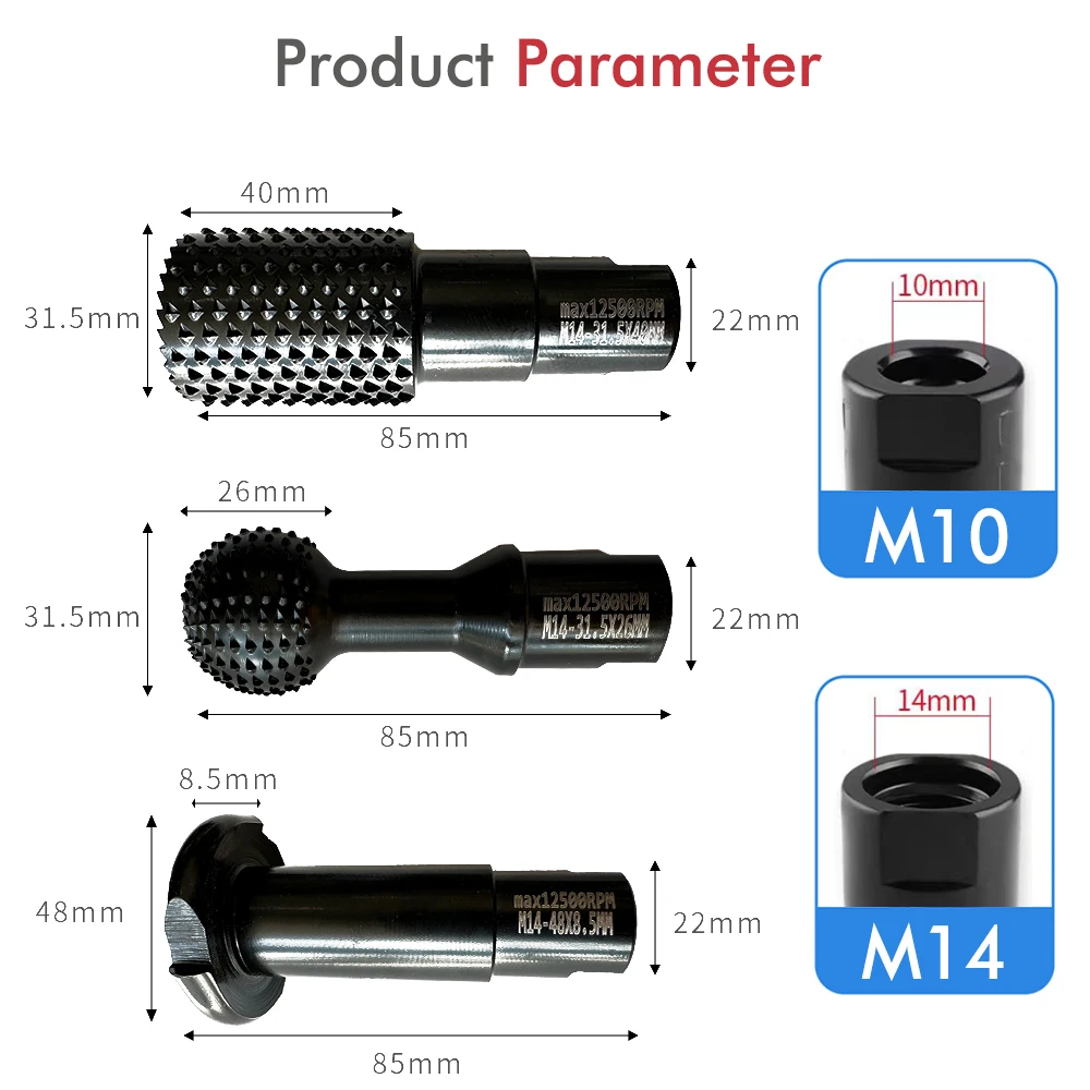 Outil de travail de calcul pour meuleuse d'angle, ensemble d'outils de polissage, 10mm, 14mm