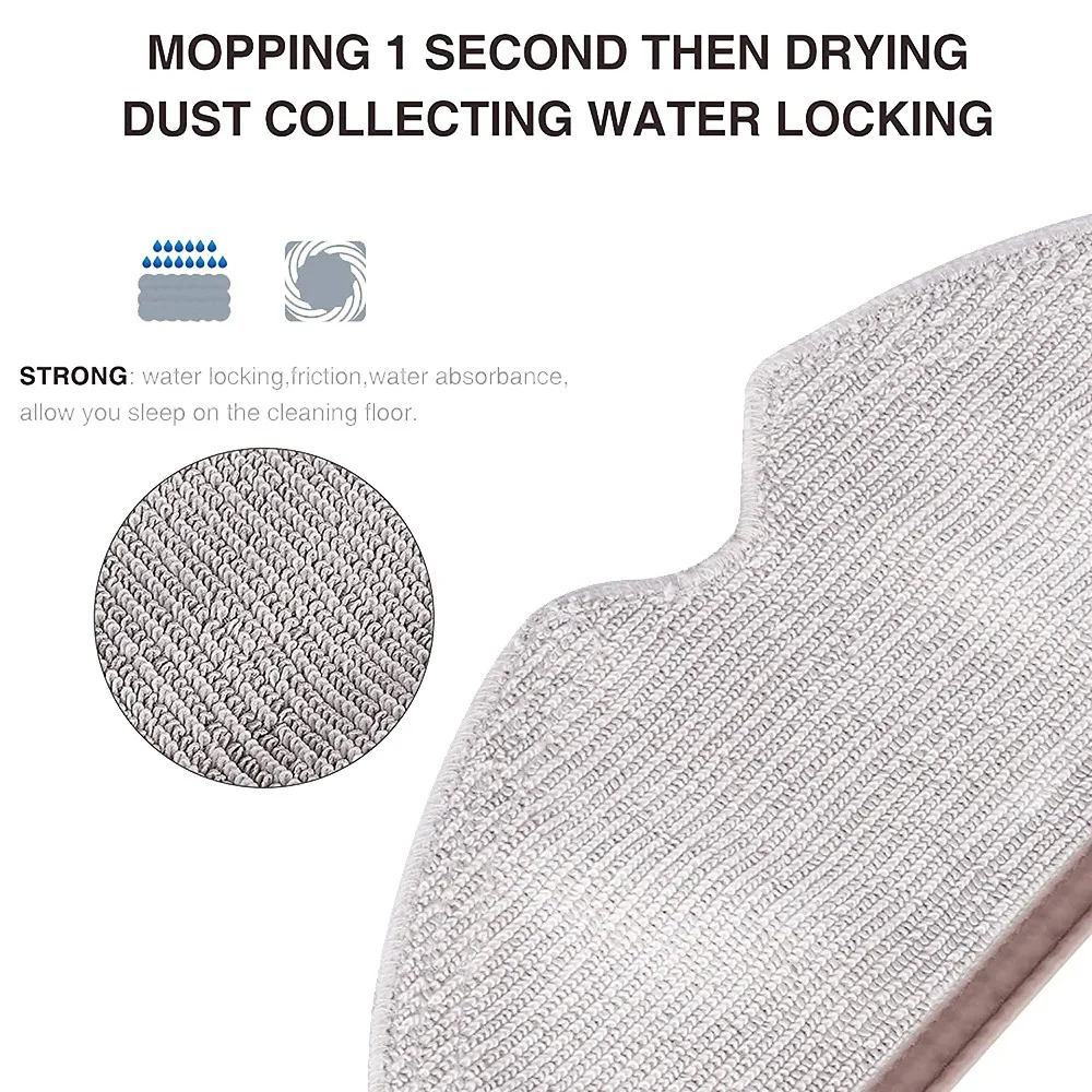 

А01Р! 5 шт. аксессуары для швабр с полным покрытием для Xiaomi Roborock S5 MAX S50 S55 Roborock S6 S6 MAXV, пылесос, швабры