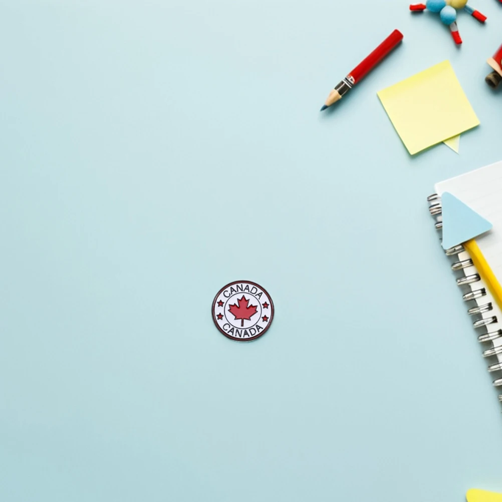 

8 Pcs Brooch Canada Flag Lapel Pin Canadian Alloy Small White Party Supplies Man