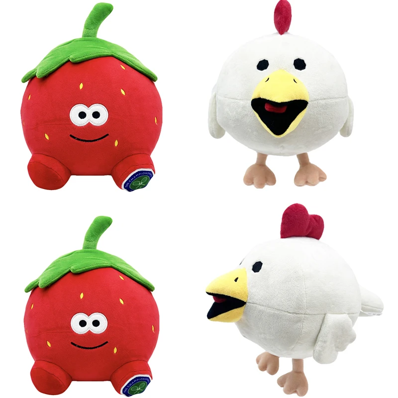 

2025 New Wimbledon Strawberry Plush Doll Cute Cotton Doll Anime Peripherals Room Decora Plushie Toy Kid Birthday Gift 25cm