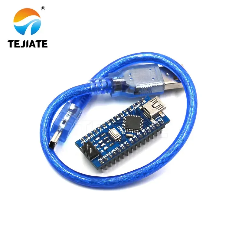 1PCS ATMEGA328P NANO-V3.0 Singlechip Unit Module USB To TTL CH340 Improved Modular Board With Wire With Welding