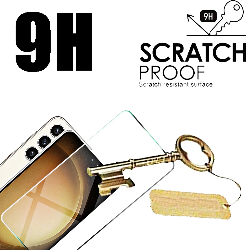 Protectores de pantalla de vidrio templado para Samsung Galaxy S23 Plus, S22, S21, S20 FE, S 23, 22, 21, 20 FE, Note 10 Lite, 4 unidades