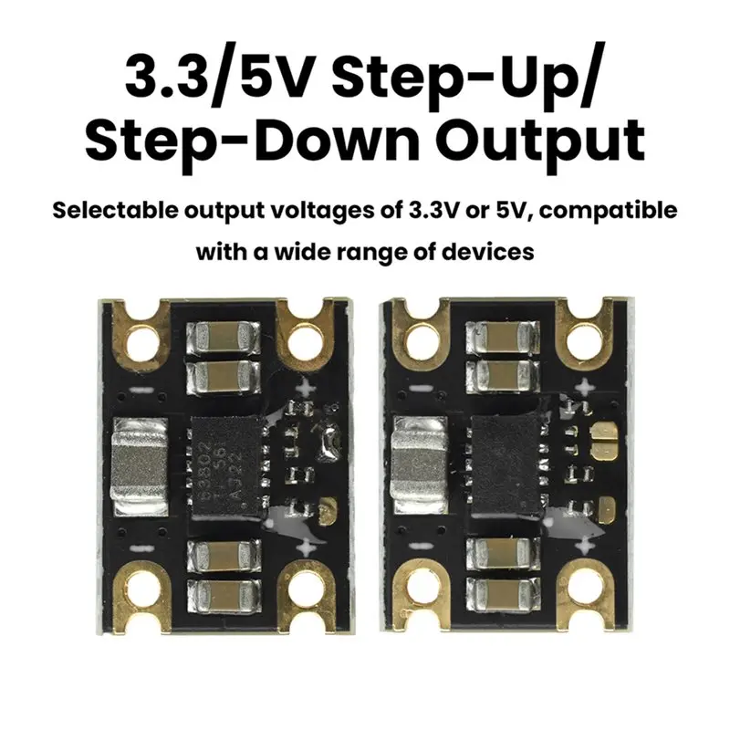 JABS-TPS63802 Auto Buck-Boost Converter Current Module DC 1.8-5.5V To 2A/1A 3.3/5V Step Up And Down Module Board - view 4