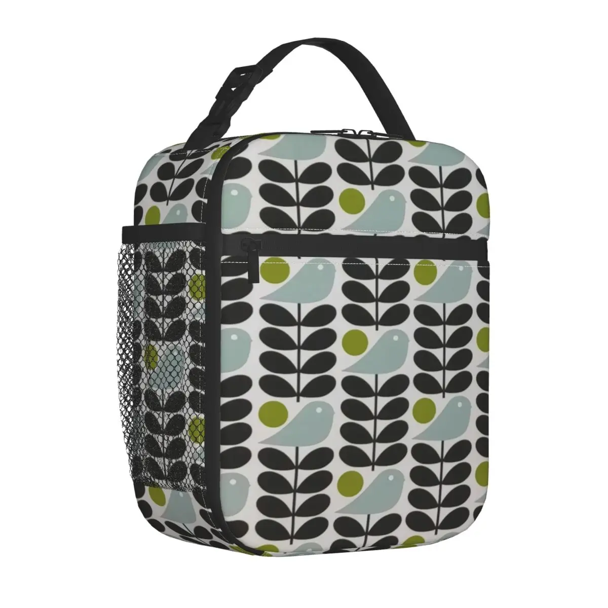 Orla Kiely Scandinavian Multi-Stemmed Birds Flower Insulated Lunch Bag Waterproof Thermal Cooler Bento Box Office Work School