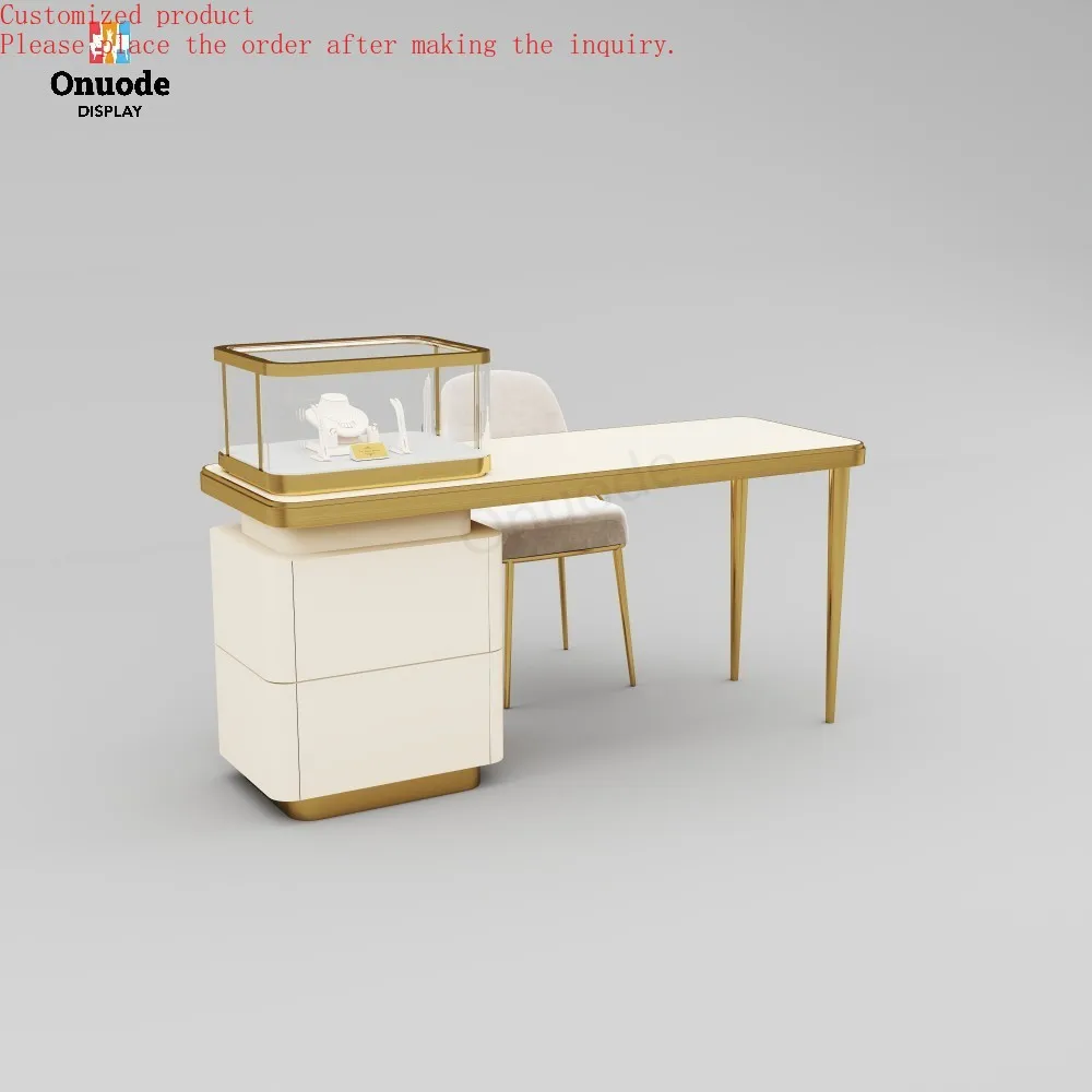 

Custom.Custom Jewelry Display High-End Jewelry Display Cabinet & Wooden Rack Store Showcase Furniture with Shelves