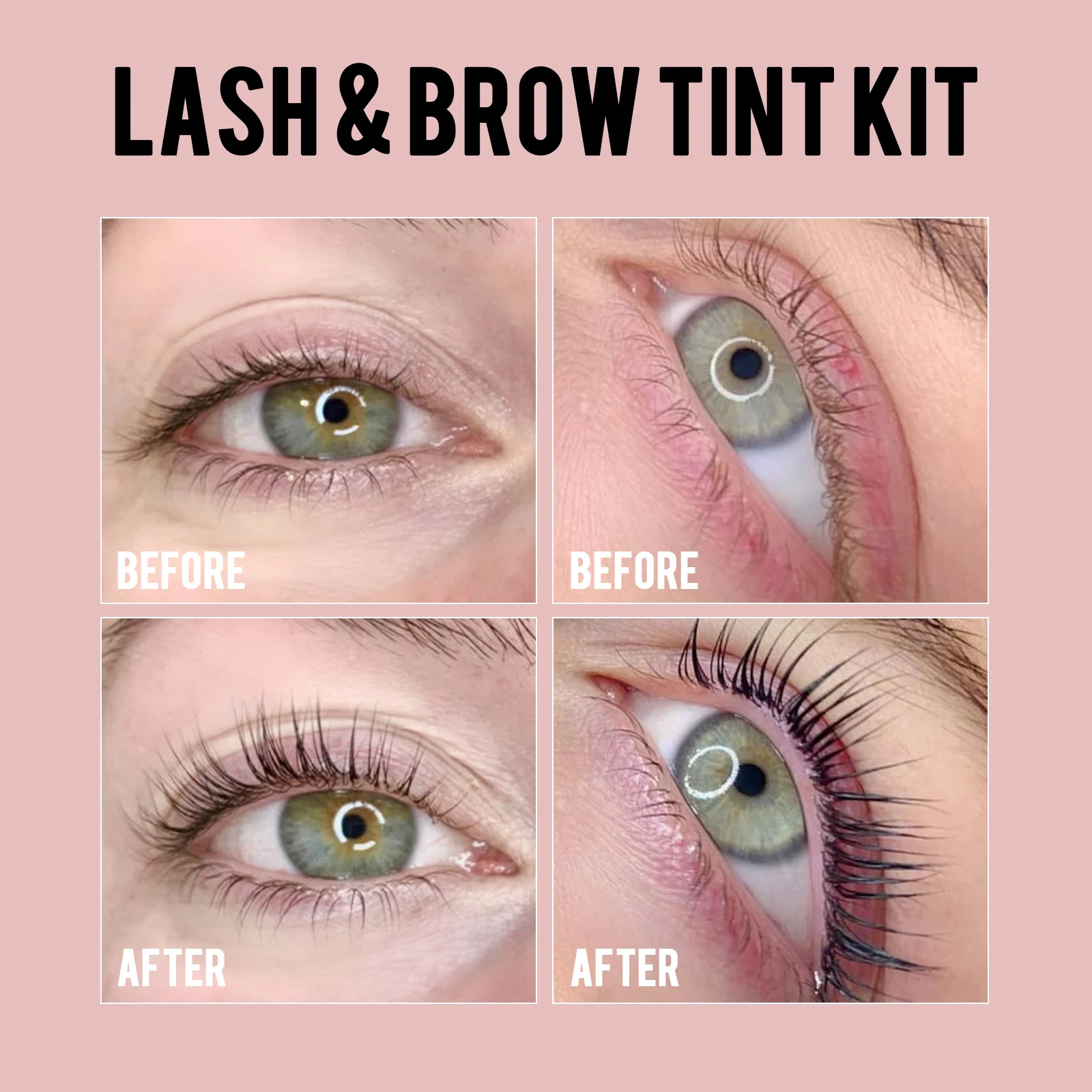 Libeauty Nieuwe Lash en Brow Tint Kit 2 in 1 Instant Haarkleur Voor Lash en Brow Wenkbrauw Lamineren Tint Kit Make-up Tool