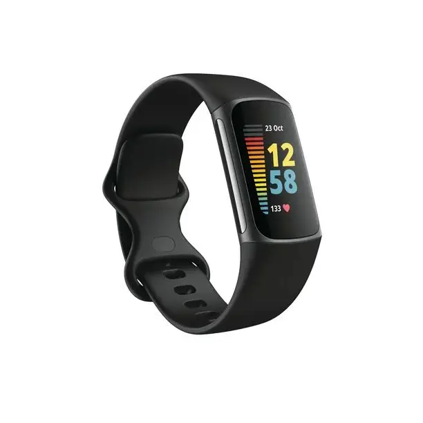 Original fitbit carga 5 smartwatch de fitness esporte rastreador saúde freqüência cardíaca monitor sono ecg à prova dwaterproof água relógio inteligente ios android