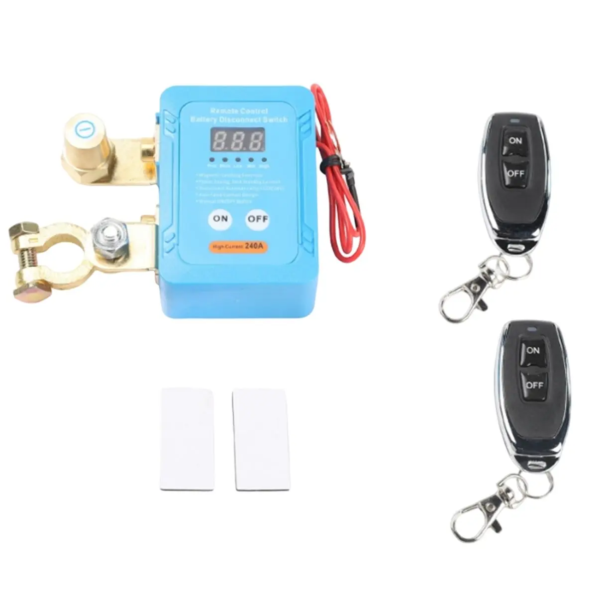 A797P ~12V Automobile Battery Disconnect Power-Off Switch Leakage Intelligent Breaker with Remote Control Switch for Car Truck