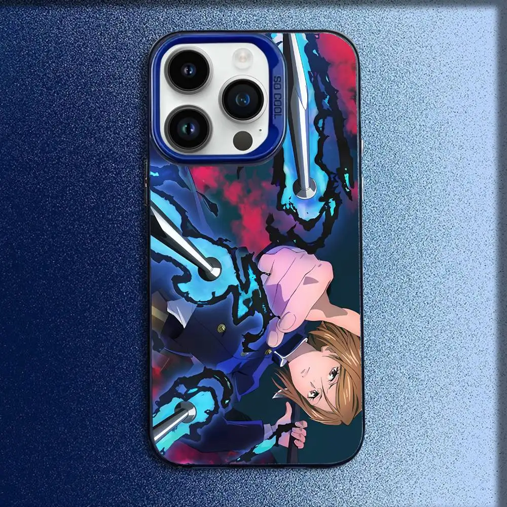 J-Jujutsu Nobara Kaisen Kugisaki Phone Case For iPhone 17,16,15,14,13,12,11,Pro,Max,Plus,E,SE4,Air,Mini Blue IMD Box