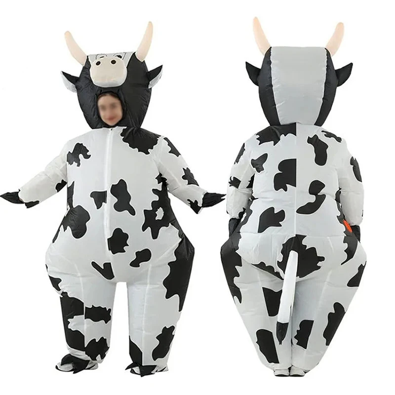 

Adult Cow Inflatable Suit Amusement Park Festival Party Cartoon Doll Costume Stage Performance Cosplay Animal Clothing