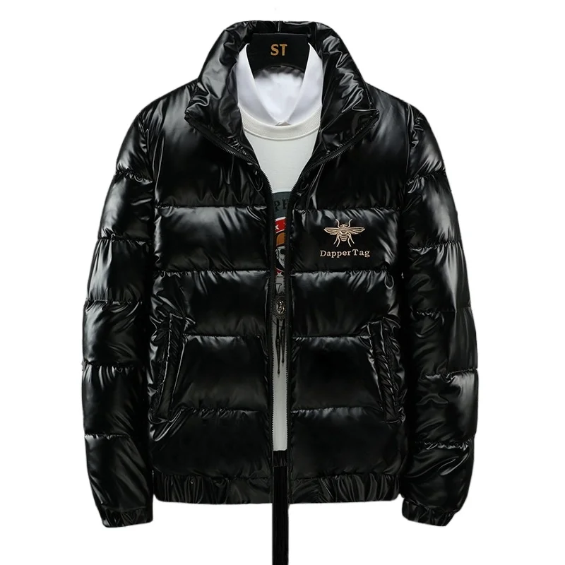 

2025 New Men's Cotton-padded Jacket Plus Velvet Baseball Collar Cotton-padded Jacket Men's Parka Oversized Men Winter Jacket