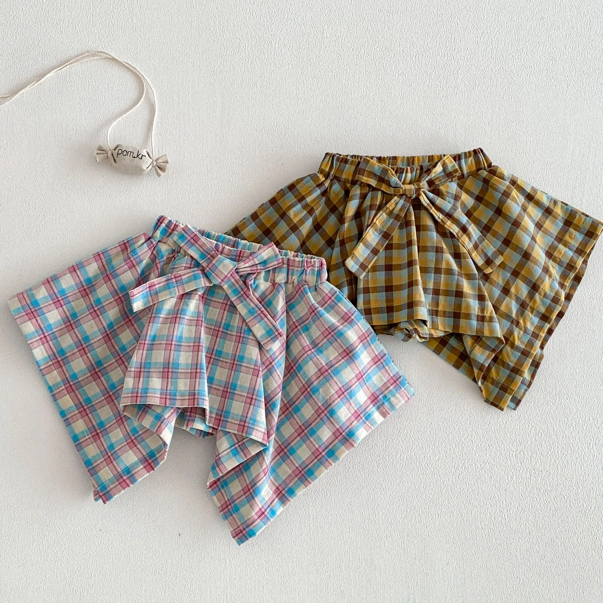 

Baby Fashion Skirts and Pants 2026 New Summer Cute Korean Edition Bow Shorts for Girls, Children's Stylish Pants