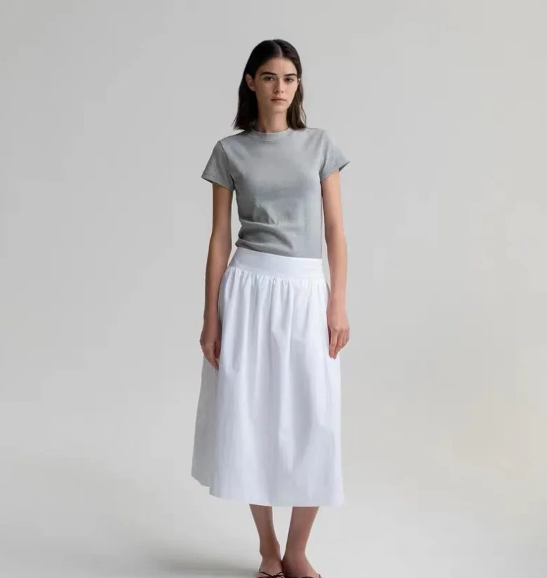 슬림 핏 또는 Sve 티셔츠 다용도 베이스 레이어 여름 캐주얼 슬림 라운드 넥 일반 얇은 단색 여성용