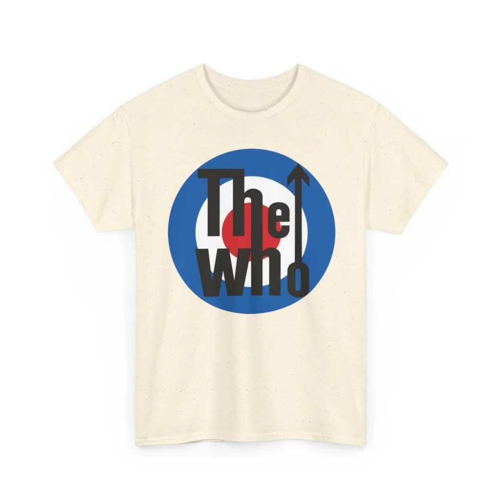 Nouveau T-shirt imprimé classique pour femme The Who Mod Target, collection été 2026, pour fans de rock, décontracté, style urbain, manches courtes