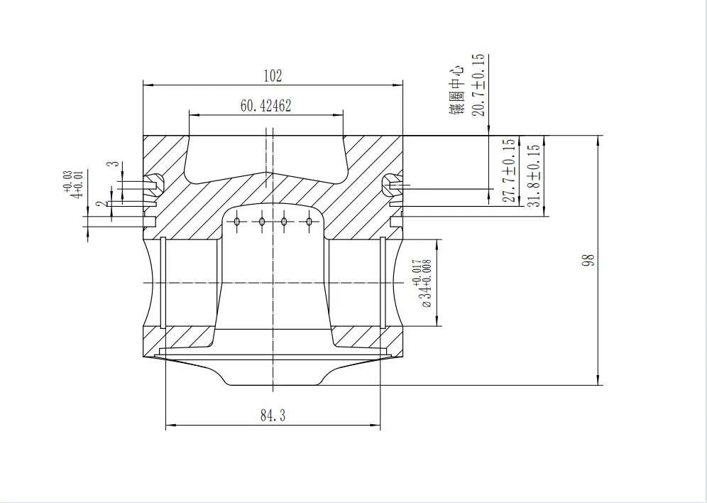 Caterpillar 320C 320D 용 엔진 피스톤 세트, 직경 102mm, S6KT s6k