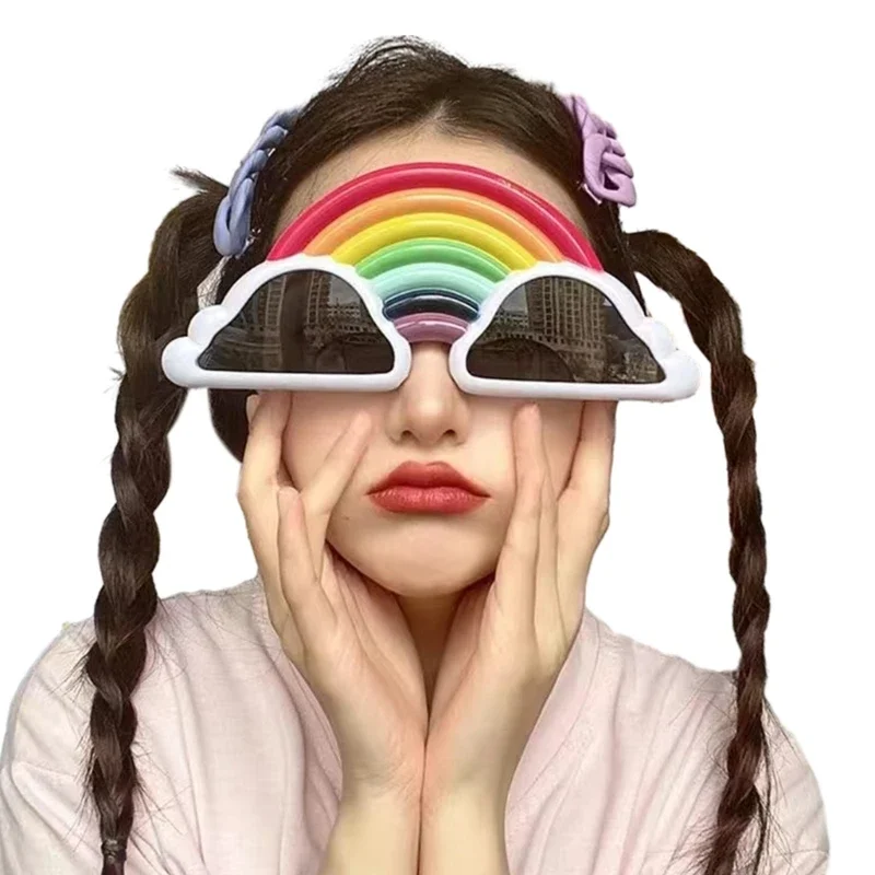 Lunettes de soleil drôles pour fête, accessoires de photomaton, lunettes de paupières fantaisie, faveur de fête
