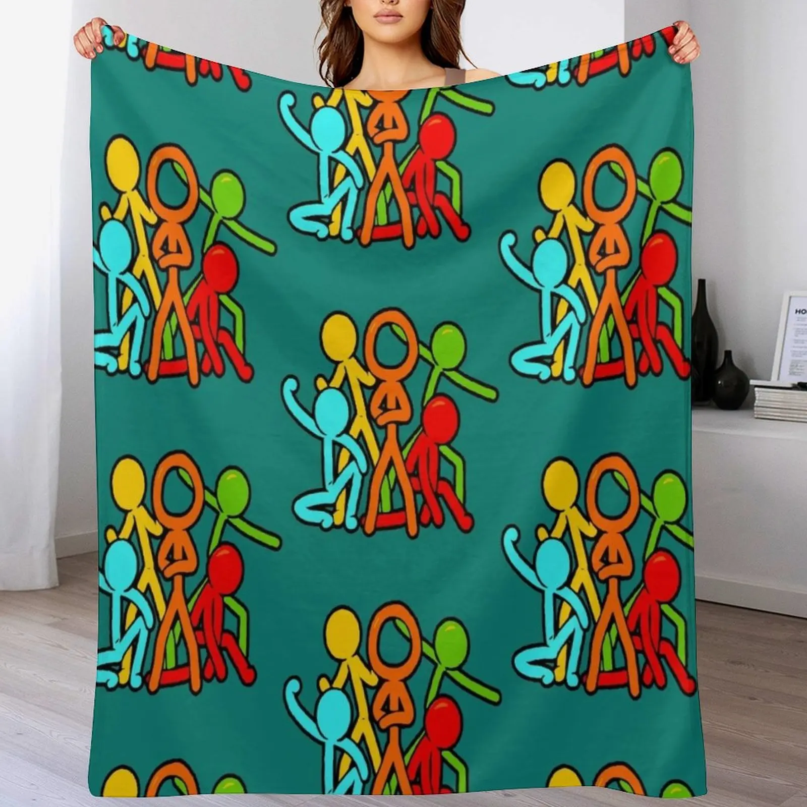 

Alan becker Kids Pullover Hoodie Throw Blanket Luxury Thicken Kid'S Beach Picnic Blankets