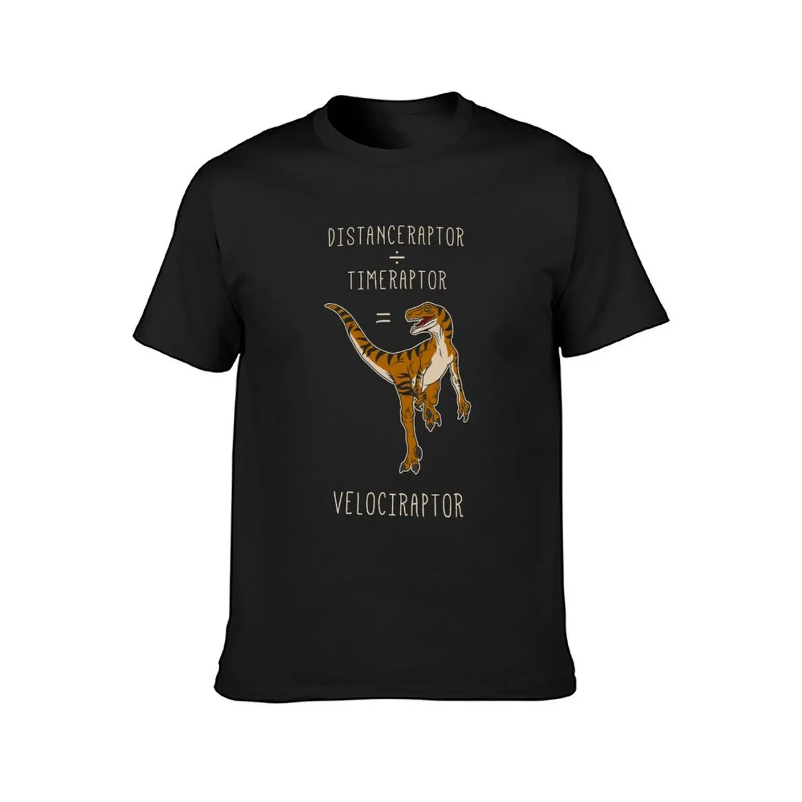 Velociraptor = Distanceraptor / Timeraptor T-Shirt customs Short sleeve tee plus sizes mens t shirt graphic