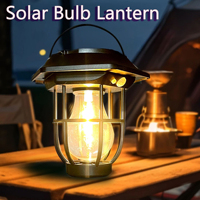 Outdoor Solar Bulb Lantern Wall Lamp Garden Courtyard Decoration 3Mode Waterproof Human Body Induction Path Driveway Floor Lamps