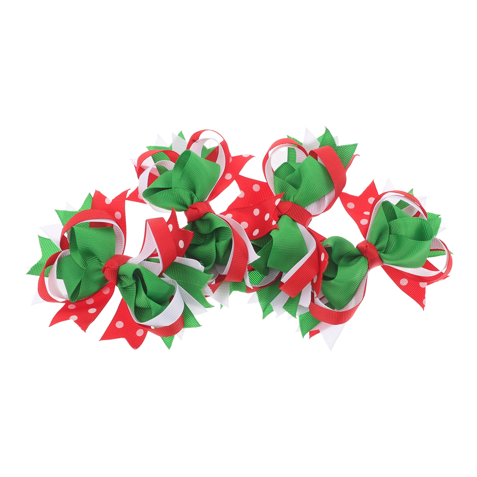 

4pcs Christmas Hairpins For Girls Bowknot Accessories Toddlers Cute Xmas Hairpins Festive Decor Korean Style Kids