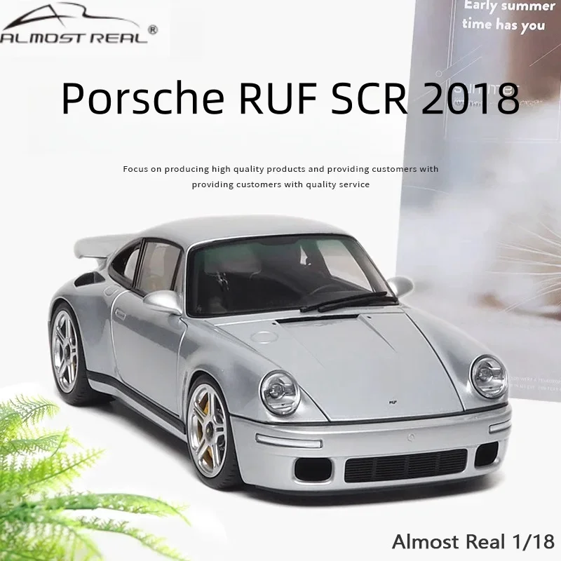 1:18 Porsche RUF SCR 2018 964 CTR Yellow Bird alloy die-cast miniature simulation model,adult decoration,boy toy,children's gift